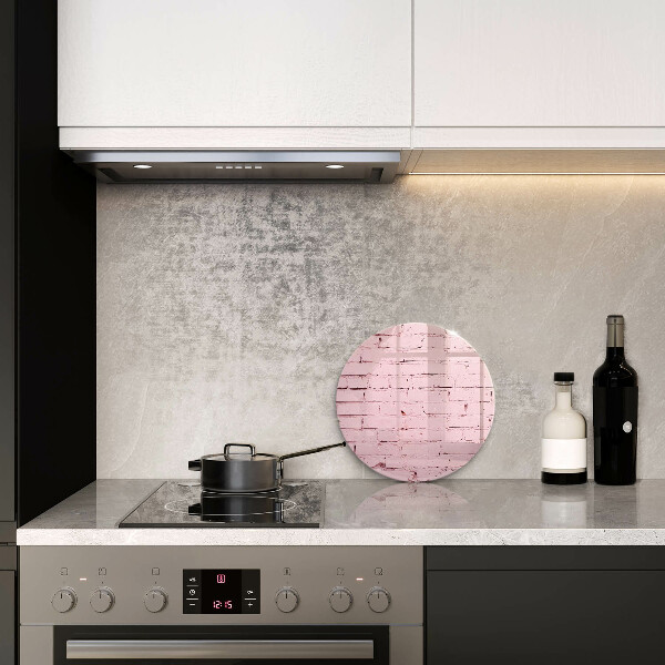 De vidrio templado Pared de ladrillos de colores pastel