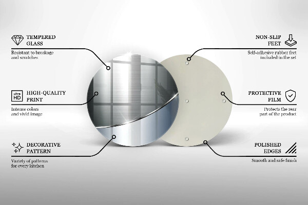 De vidrio templado Patrón de abstracción de metal