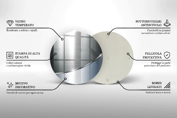 De vidrio templado Patrón de abstracción de metal