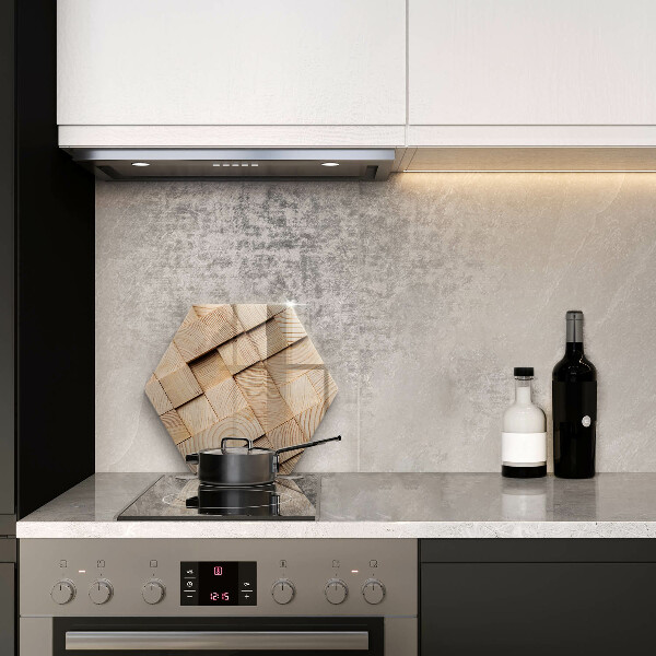 Tabla de cortar de vidrio Cuadrados de madera