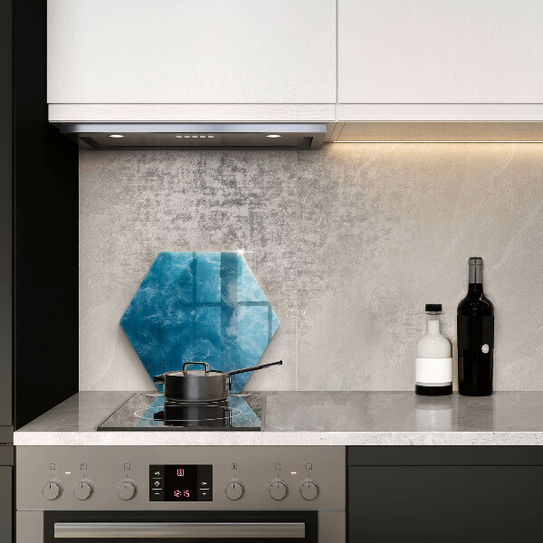 Tabla de cortar de vidrio Agua azul