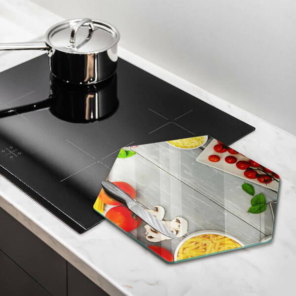 Tabla de cortar de vidrio Comida de cocina