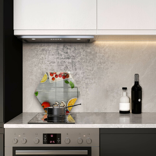 Tabla de cortar de vidrio Comida de cocina