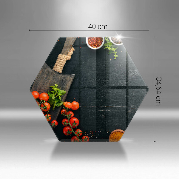 Tabla de cortar de vidrio Tomates cherry