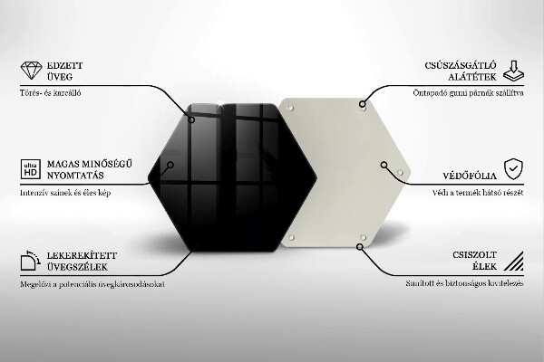 Tabla de cortar de vidrio De color negro