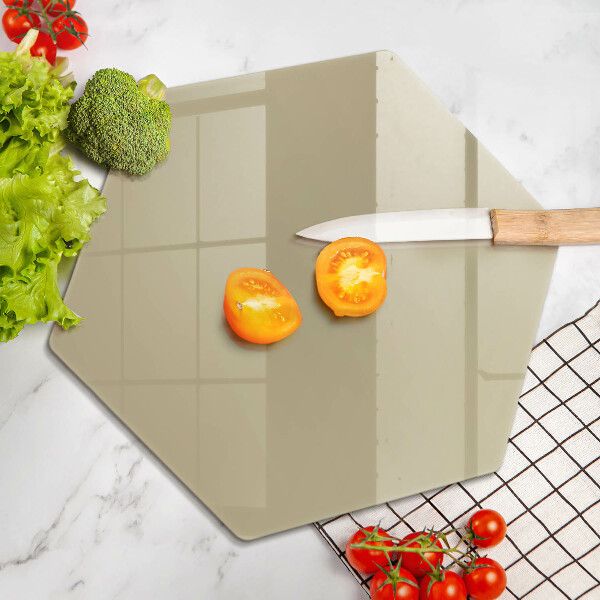 Tabla de cortar de vidrio Color beige