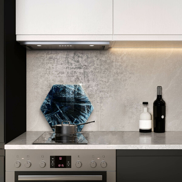 Tabla de cortar de vidrio Estructura del hielo afilado