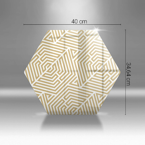 Tabla de cortar de vidrio Líneas geométricas