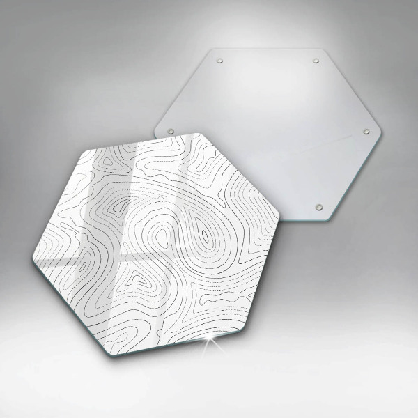 Tabla de cortar de vidrio Formas abstractas