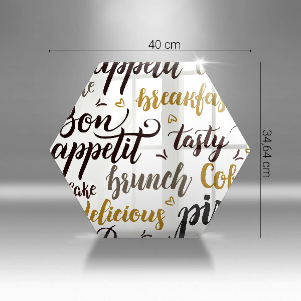 Tabla de cortar de vidrio Buen provecho subtítulos