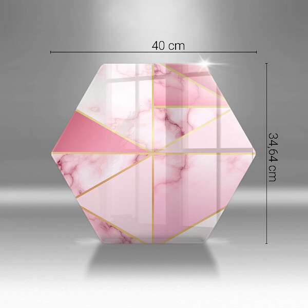 Tabla de cortar de vidrio Mármol geométrico
