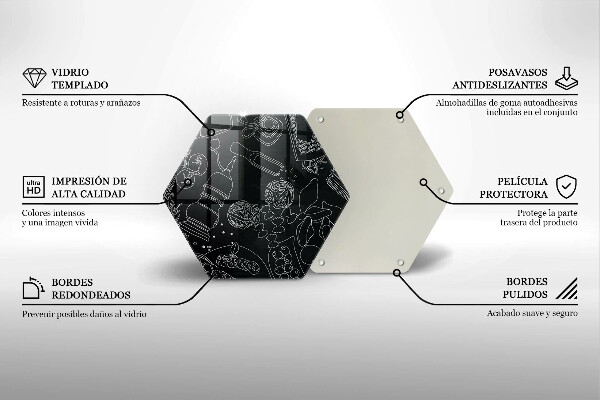 Tabla de cortar de vidrio Accesorios de cocina