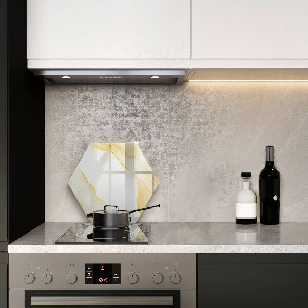 Tabla de cortar de vidrio Abstracción dorada