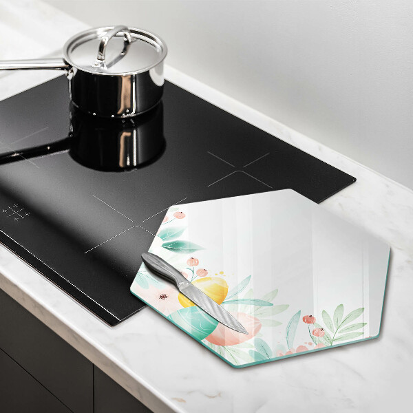 Tabla de cortar de vidrio Huevos de pascua