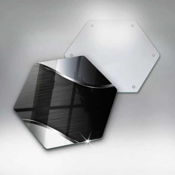 Tabla de cortar de vidrio Abstracción de metales