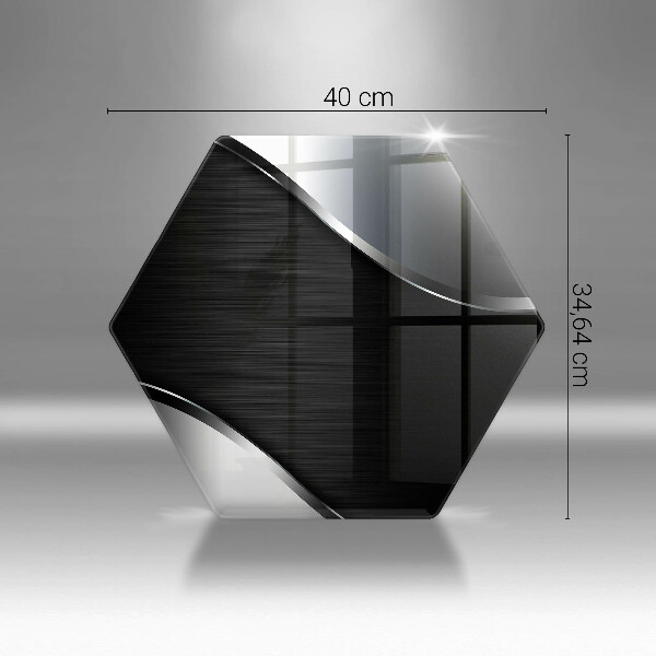 Tabla de cortar de vidrio Abstracción de metales