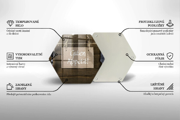 Tabla de cortar de vidrio Guten apetit