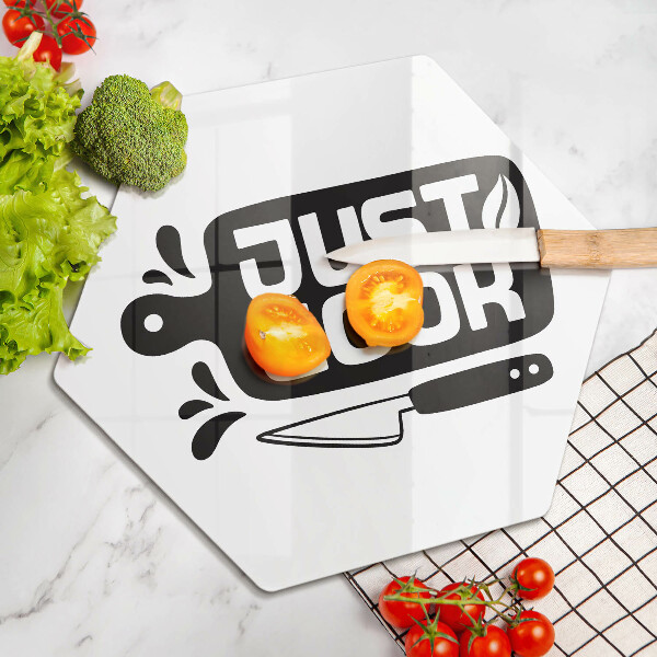 Tabla de cortar de vidrio Just cook