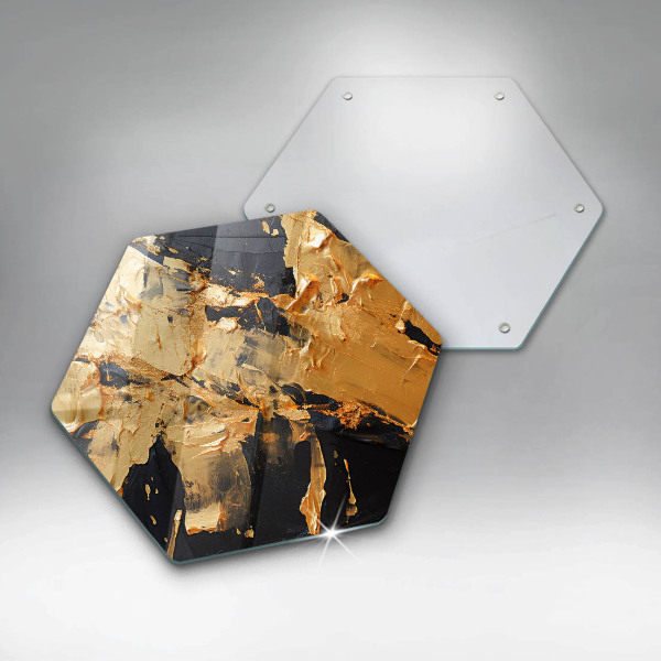 Tabla de cortar de vidrio Textura de pintura elegante