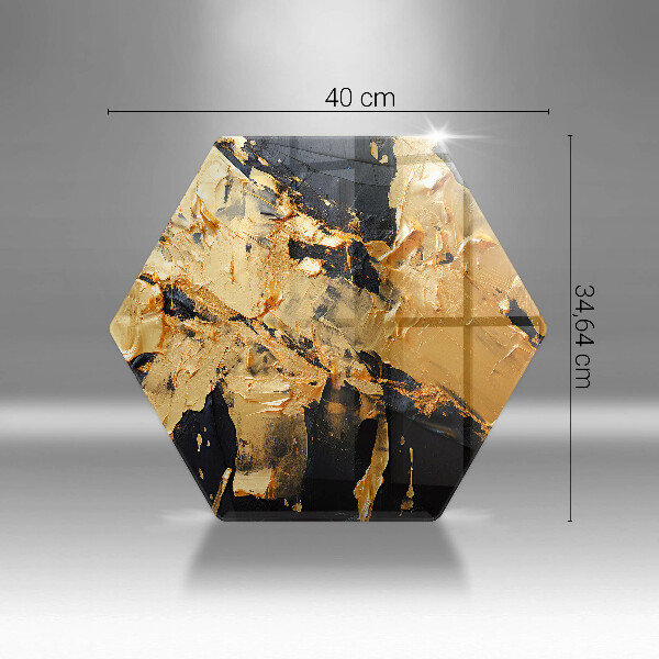 Tabla de cortar de vidrio Textura de pintura elegante