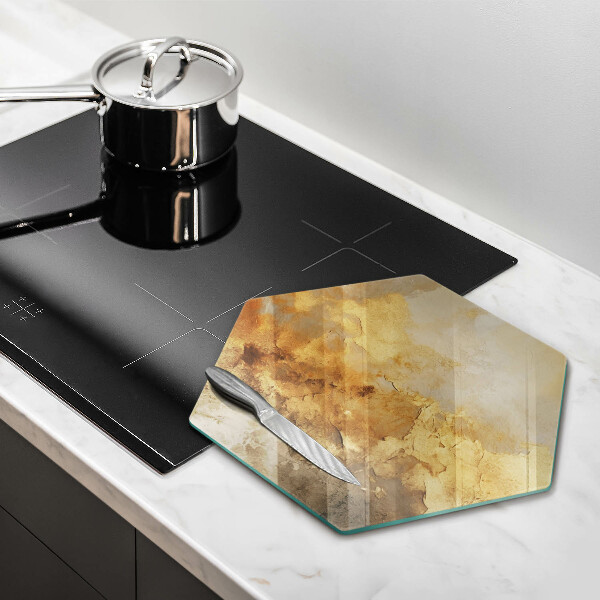 Tabla de cortar de vidrio Textura rica