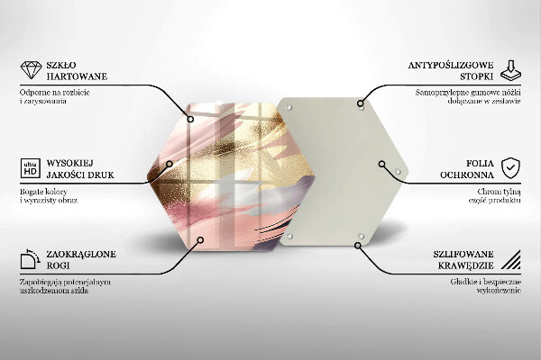 Tabla de cortar de vidrio Manchas pastel
