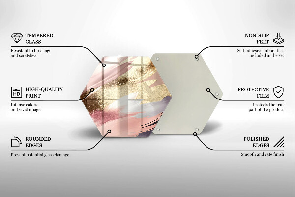 Tabla de cortar de vidrio Manchas pastel