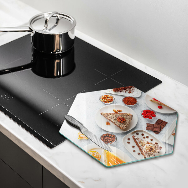 Tabla de cortar de vidrio La dulzura del pastel