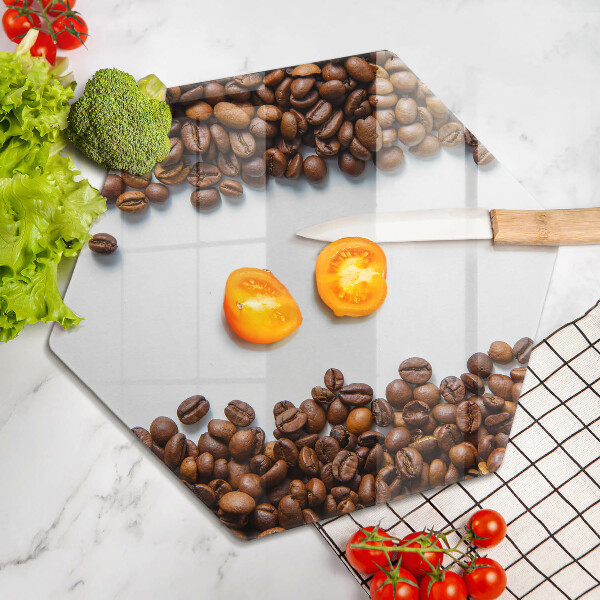 Tabla de cortar de vidrio Granos de café