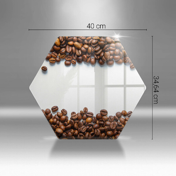 Tabla de cortar de vidrio Granos de café