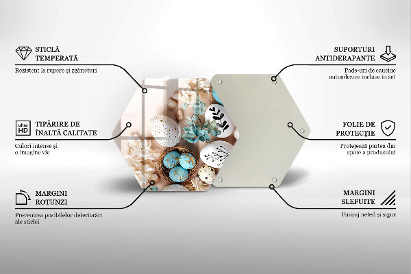 Tabla de cortar de vidrio Decoraciones de pascua