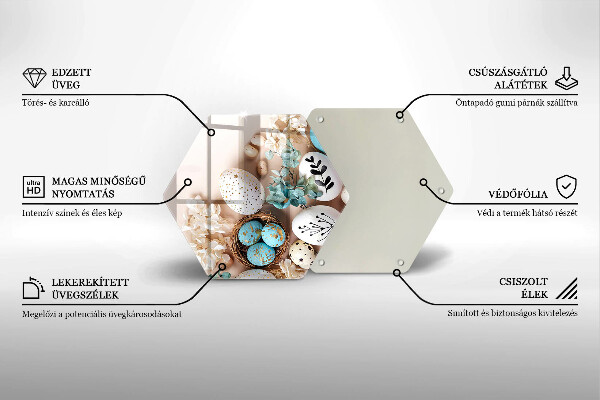 Tabla de cortar de vidrio Decoraciones de pascua