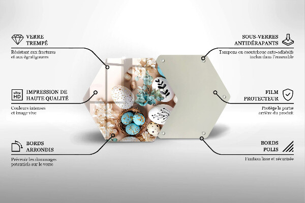Tabla de cortar de vidrio Decoraciones de pascua