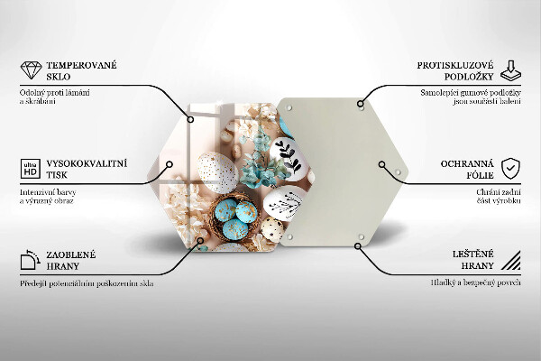 Tabla de cortar de vidrio Decoraciones de pascua