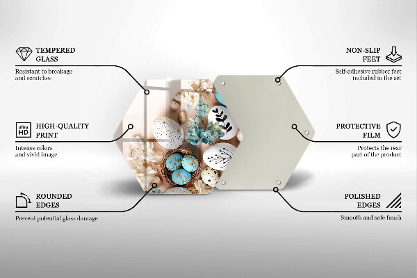 Tabla de cortar de vidrio Decoraciones de pascua