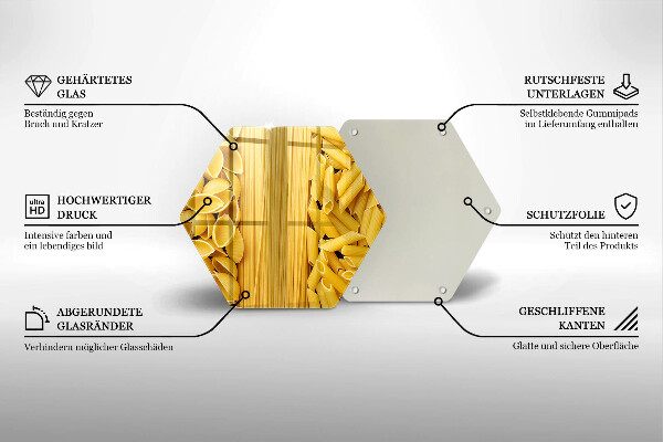 Tabla de cortar de vidrio Pasta