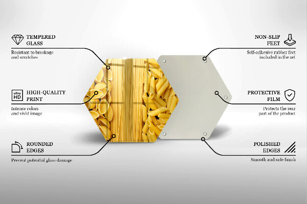 Tabla de cortar de vidrio Pasta