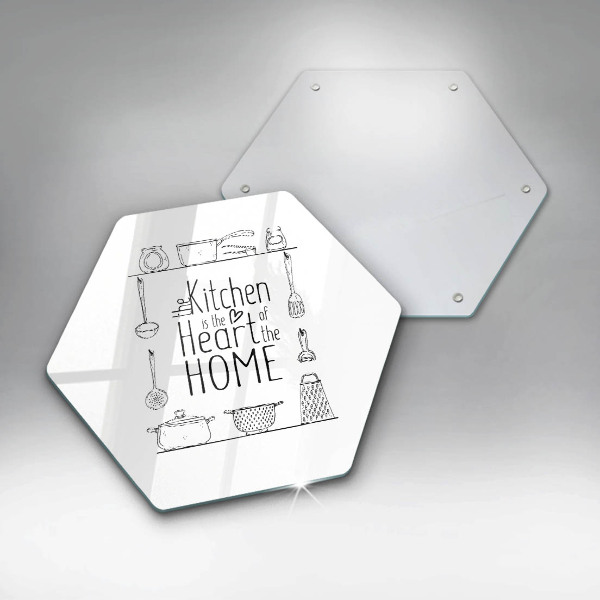 Tabla de cortar de vidrio Inscripción frase