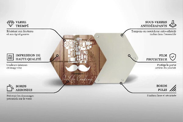 Tabla de cortar de vidrio I like cooking