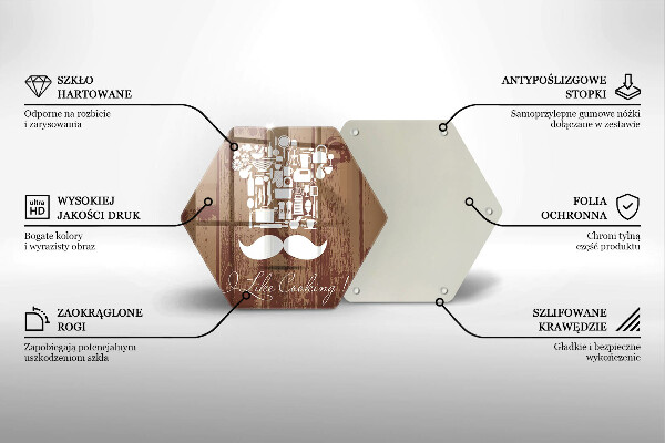 Tabla de cortar de vidrio I like cooking
