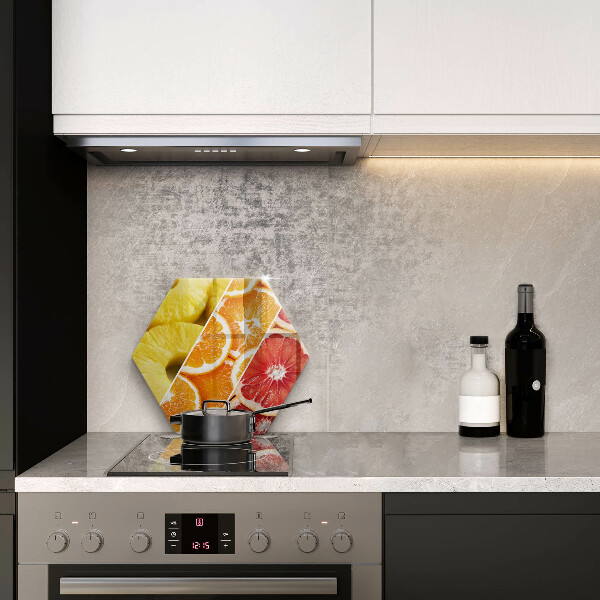 Tabla de cortar de vidrio Frutas coloridas