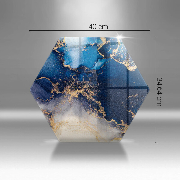 Tabla de cortar de vidrio Abstracción de mármol