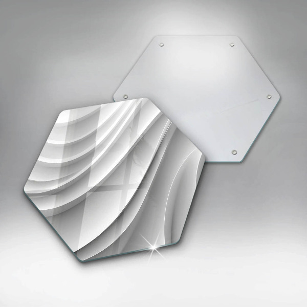 Tabla de cortar de vidrio Líneas geométricas