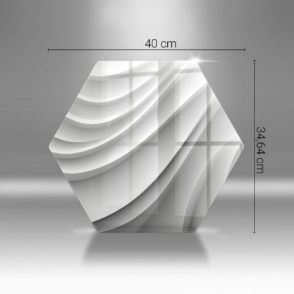 Tabla de cortar de vidrio Líneas geométricas