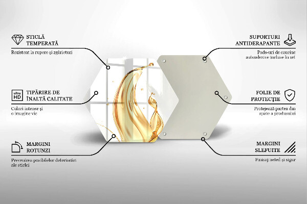 Tabla de cortar de vidrio Aceite de oliva