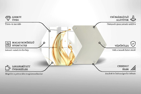Tabla de cortar de vidrio Aceite de oliva