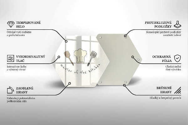 Tabla de cortar de vidrio Master of the kitchen