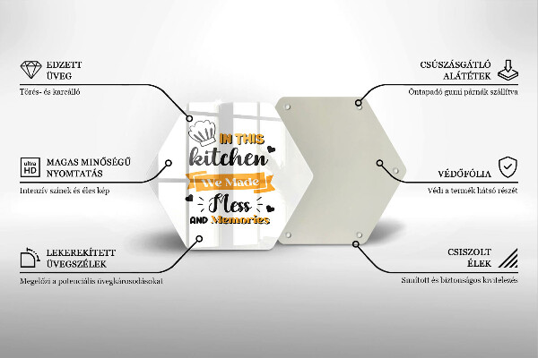 Tabla de cortar de vidrio In this kitchen we made mess and memories