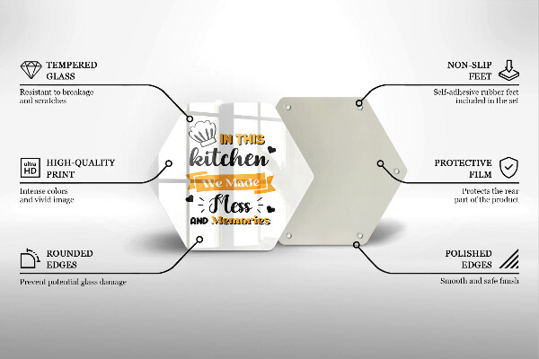 Tabla de cortar de vidrio In this kitchen we made mess and memories