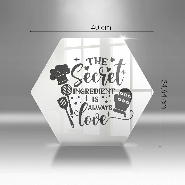 Tabla de cortar de vidrio Inscripción frase